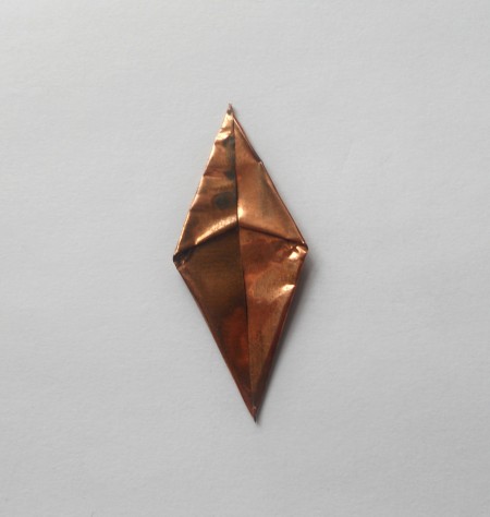 Folding the copper foil.