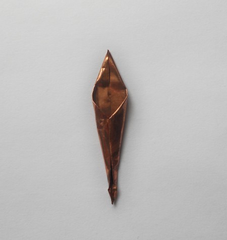 Folding the copper foil.