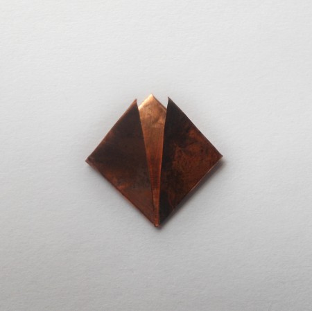 Folding the copper into a square