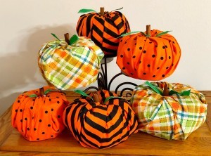 A collection of Toilet Paper Pumpkins