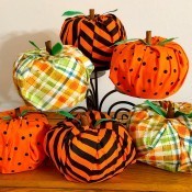 A collection of Toilet Paper Pumpkins