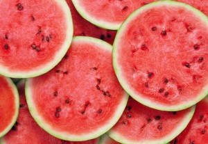 Slices of watermelon.