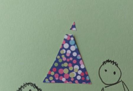 Cutting the end off the triangle.