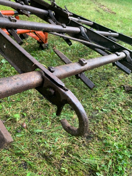 An old piece of farming equipment.