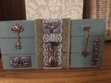 A decorated Key and Wallet Holder Decor