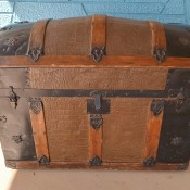 An old dome top trunk.