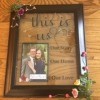 The completed wedding frame.