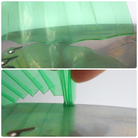 Melting the edges on an iron.