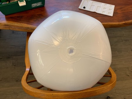 The blow up lights.
