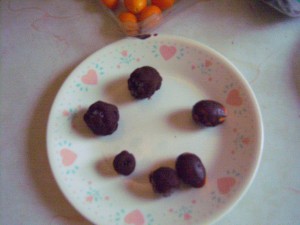 Chocolate covered kumquats.