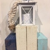 The finished nautical lantern.