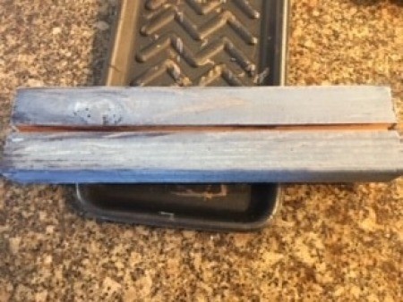 Panting the wood pieces.