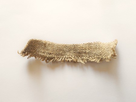 A small piece of burlap.