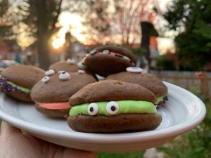 Halloween Gingerbread Whoopie Pies