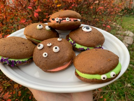 Halloween Gingerbread Whoopie Pies