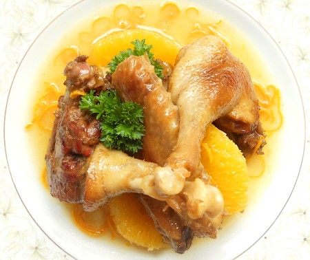 The completed dish of Duck à l'Orange.