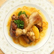 The completed dish of Duck à l'Orange.