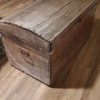 An old wooden chest.