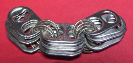 The links of the bracelet.