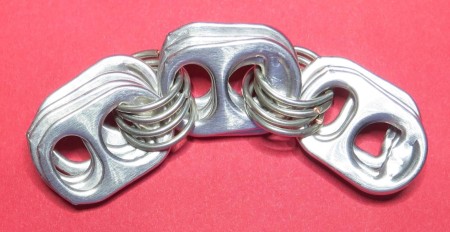 The links of the bracelet.