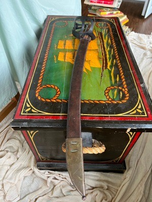 The old chest and the sword.