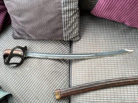 A sword and it's scabbard.