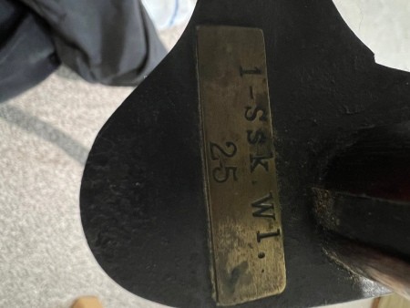 A marking on the sword.