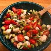 Caprese Salad with Cucumbers