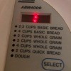The front of a bread machine.