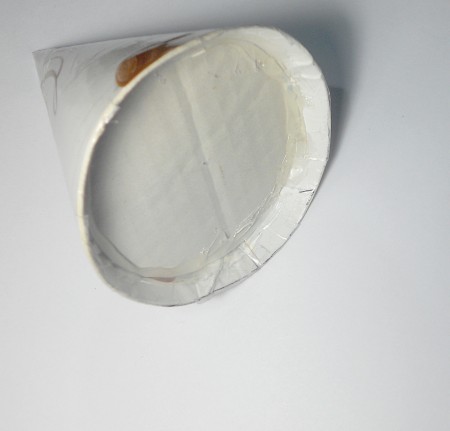 Glue a base on the cone