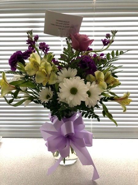 A bouquet of flowers.