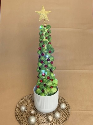 Brussels Sprout Christmas Tree