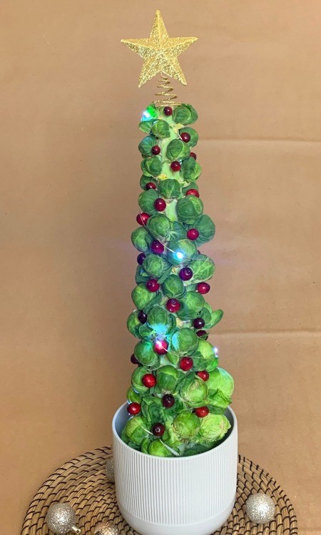 Brussels Sprout Christmas Tree