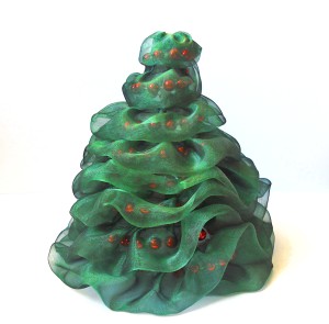 Finished Ruffle Christmas Tree