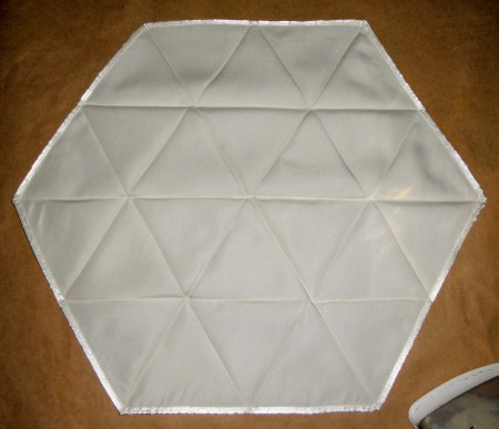 Showing the creases on the fabric