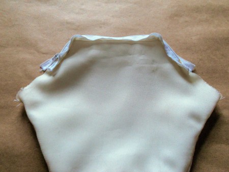 Closeup of hemming