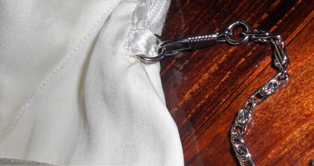 Detail of strap attachment