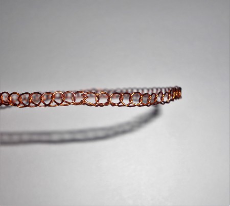 A close up of the side of the bangle.