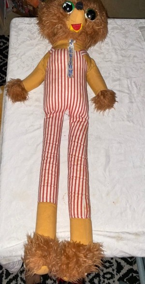 A long stuffed toy.