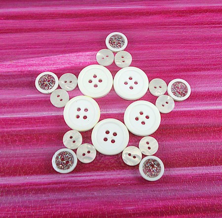 Buttons arranged in a star pattern