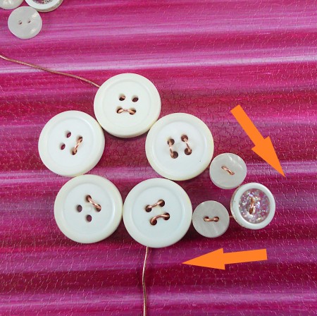 Detail of laying out one corner of the star