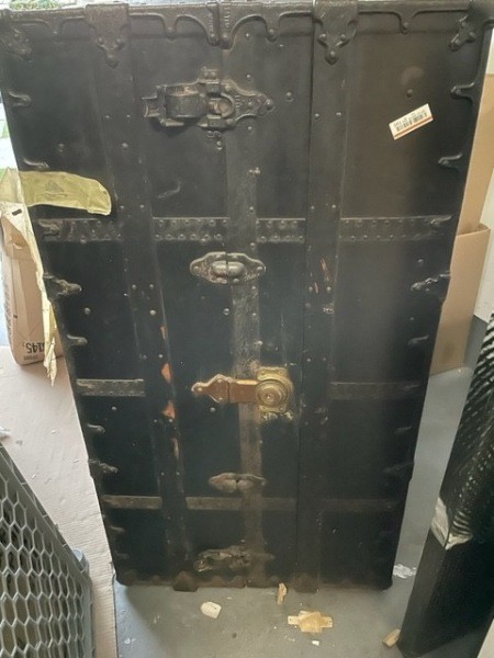 An old streamer trunk.