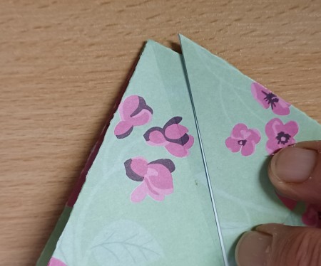 Adding folds to the paper.