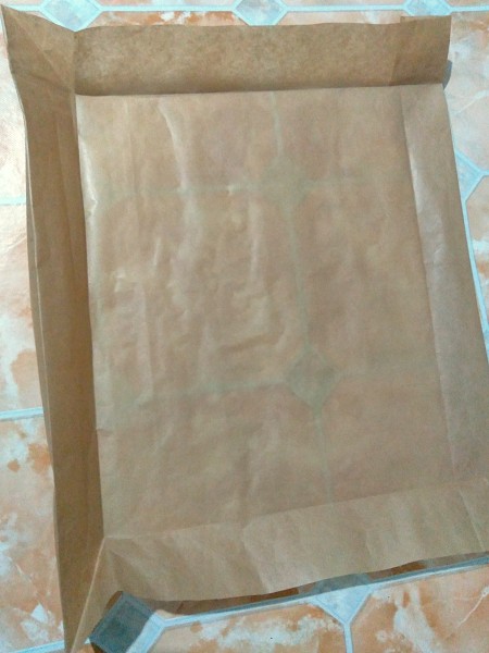 Creating a form from baking paper