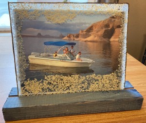 The finished Double Glass Framed Picture