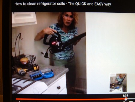 A refrigerator repair video.