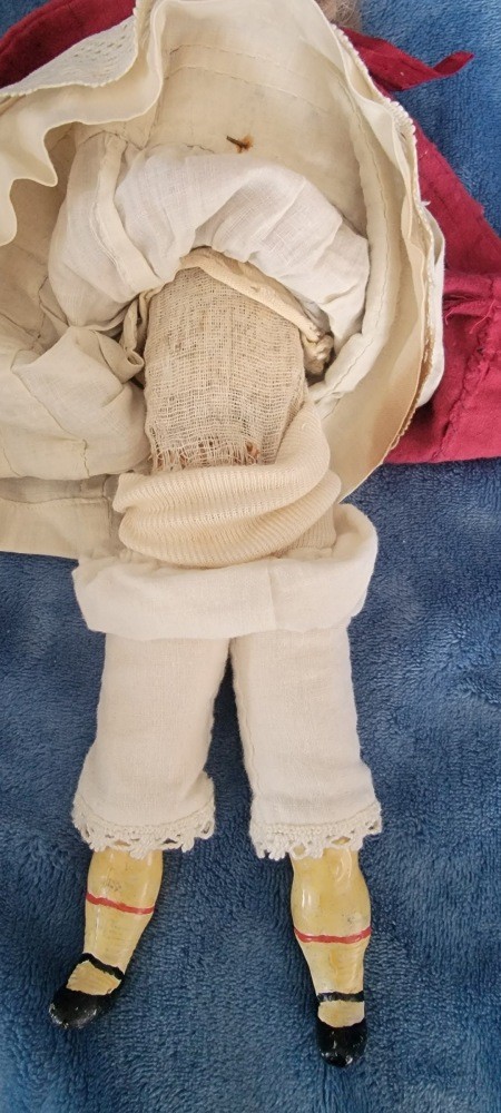 The underclothing of an old doll.