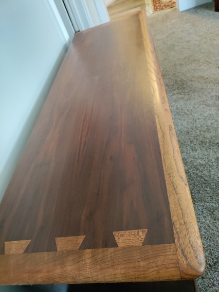 The top of the cedar chest.