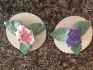 The completed Porcelain Flowers