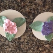 The completed Porcelain Flowers